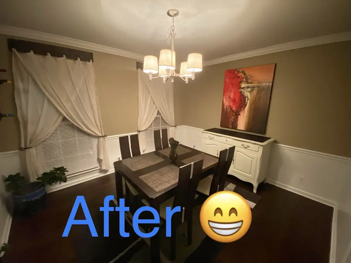 Professional dining room restoration after water damage in Sevierville