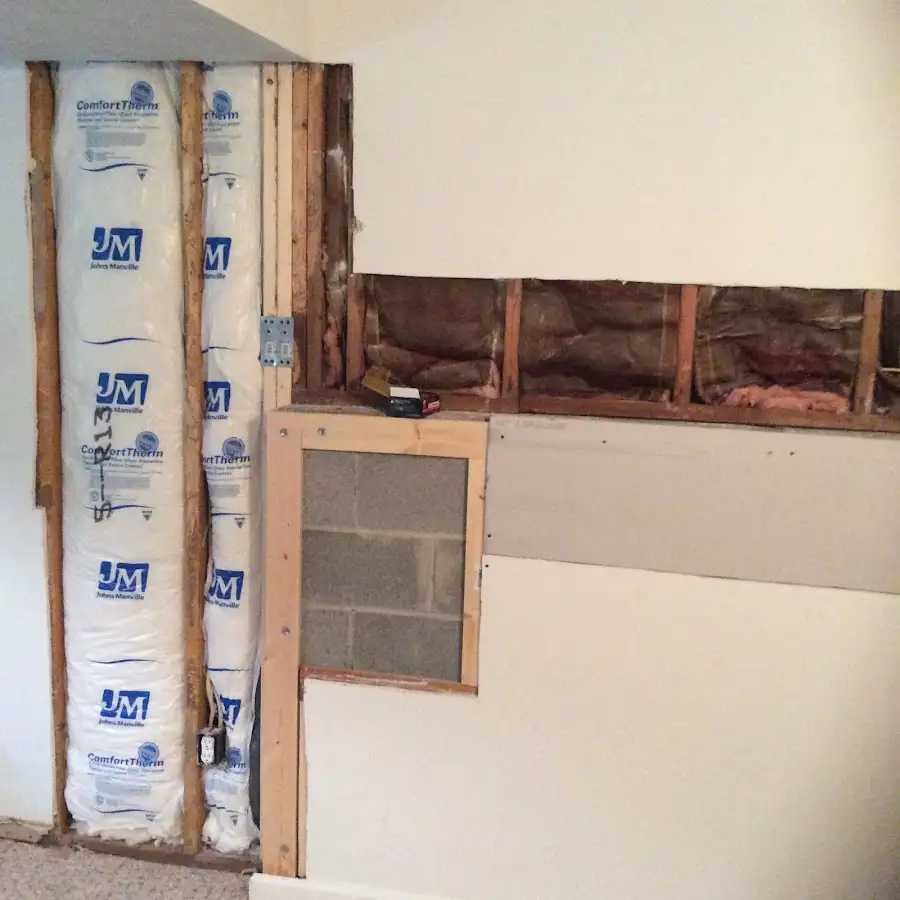 Wall insulation replacement during Odor Removal & Deodorization in Sevierville